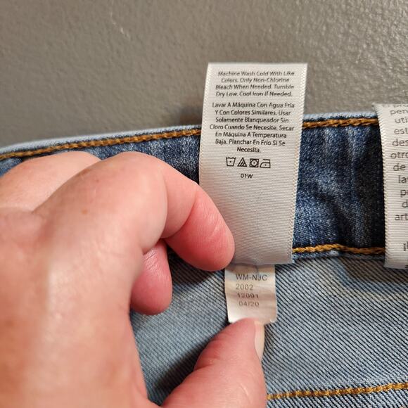 TIME & TRU Blue Medium Wash Straight Leg Jeans Stretch Comfort Casual Womens 16 - Picture 6 of 11